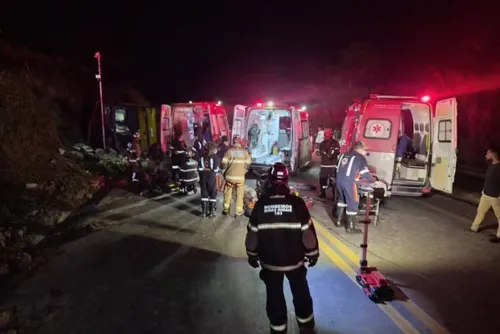 
				Tragédia na estrada: ônibus que saiu de Arapiraca tomba em rodovia de MG e deixa cinco mortos
			
			