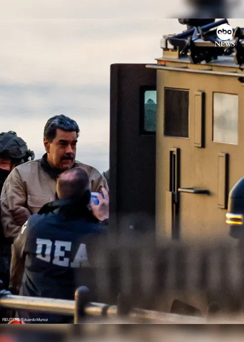 <br /> Maduro já está em tribunal de Nova York para audiência; veja imagens<br /><br />