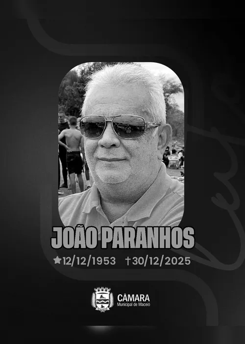
				Morre ex-vereador João Paranhos Neto, aos 72 anos, em Maceió
			
			