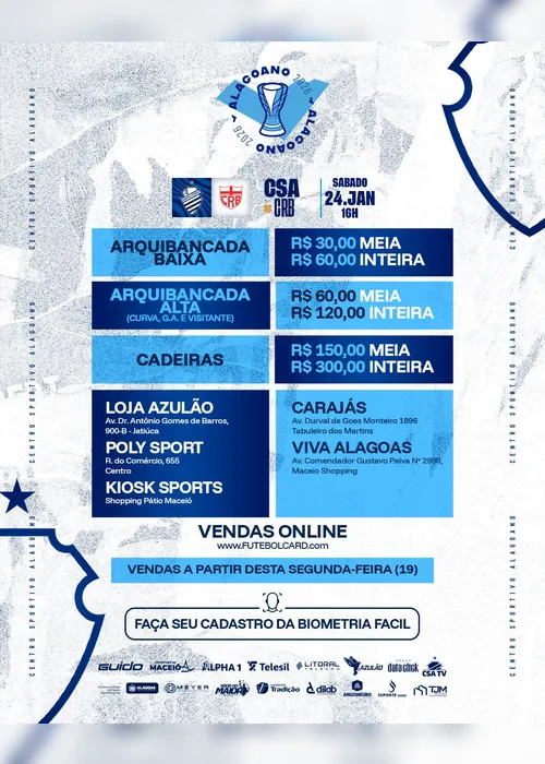 
				Repercussão negativa leva CSA a apagar post sobre preços dos ingressos do clássico; entenda!
			
			