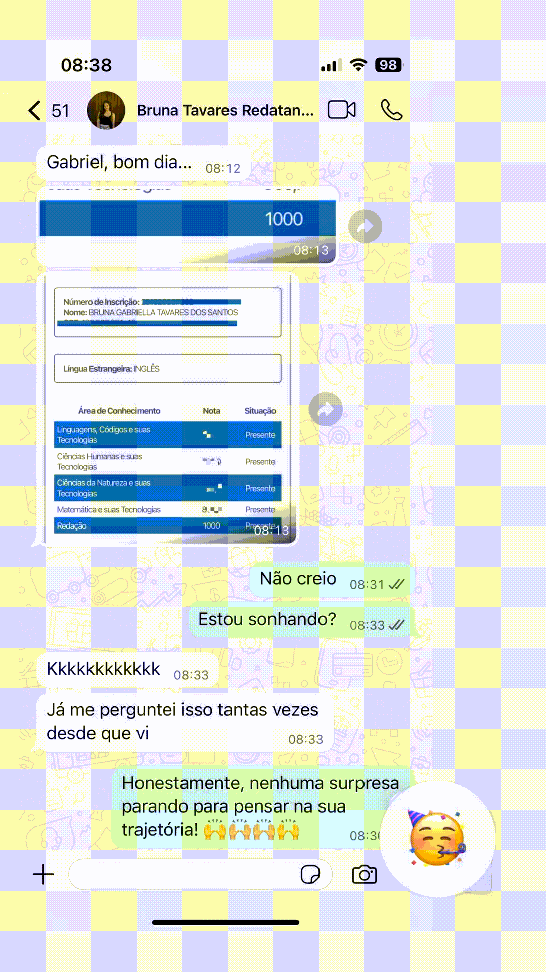 
				Determinação e esforço: alagoana alcança nota máxima na redação do Enem e sonha com Medicina
			
			