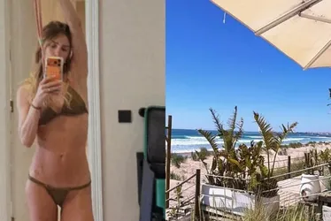 
				Carol Dieckmmann posa de biquíni antes de ir à praia em Portugal

			
