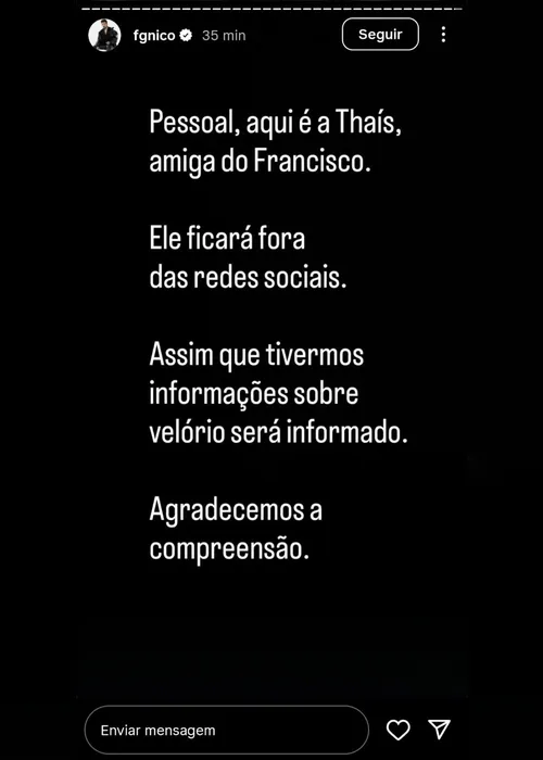 
				Morre seu Boinha, após cirurgia que “guardou” crânio na barriga
			
			