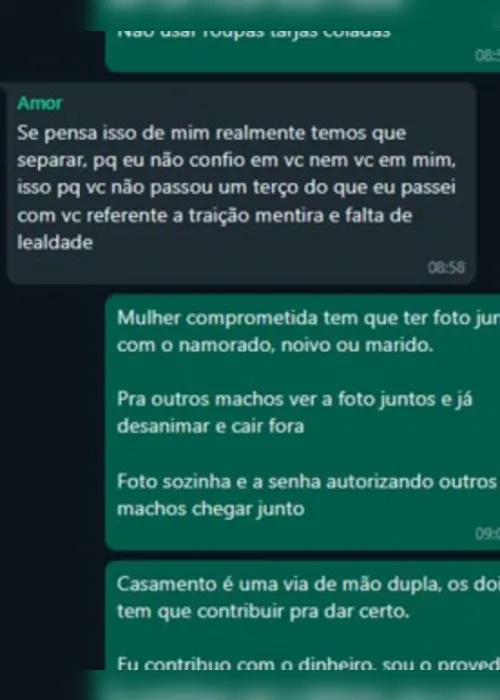 
				PM morta alegava traição de marido; veja mensagens
			
			