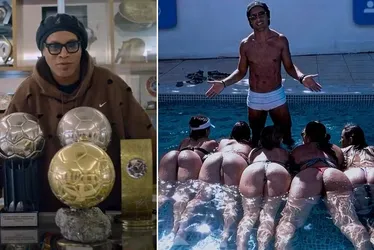 
				Ronaldinho Gaúcho 'refaz' com troféus foto polêmica com mulheres na piscina

			