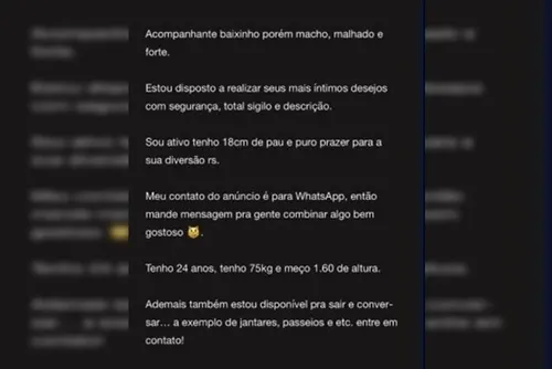 
				“18 cm de puro prazer”: Polícia Civil apura perfil adulto de escrivão
			
			
