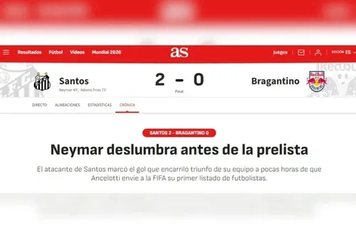 
				Neymar é exaltado por jornal espanhol: “Se recusa a desistir”
			
			