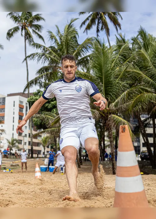 
				CSA treina na Praia da Jatiúca visando à preparação para duelo contra o ASA
			
			