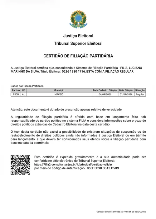 
				Documentos mostram filiação de vereadores ao PSDB e PL anuncia ofensiva para recuperar mandatos; veja!
			
			