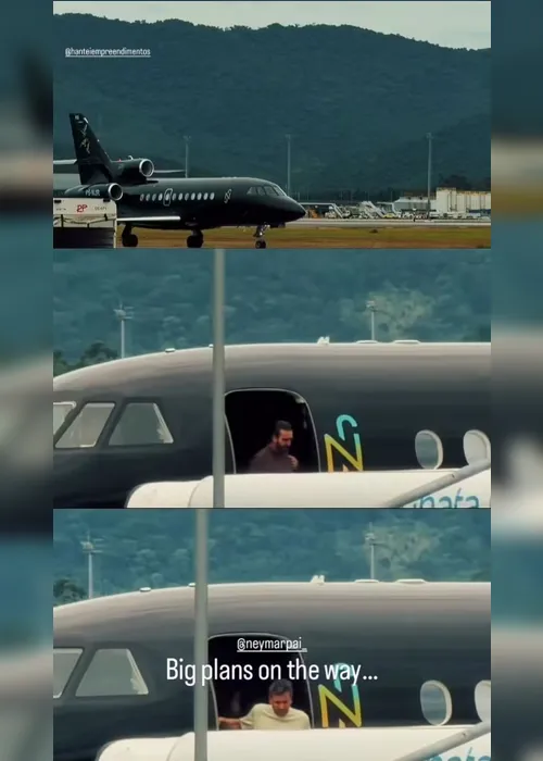 
				Neymar Pai exibe passeio em helicóptero e avião do jogador avaliados em R$ 240 milhões
			
			