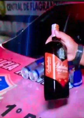 Adolescente tenta furtar whisky e energéticos de supermercado no Dia dos Namorados e acaba apreendido
