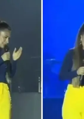 Com dor de barriga, Simone Mendes interrompe show e pede: 'Deixa eu ir ao banheiro'