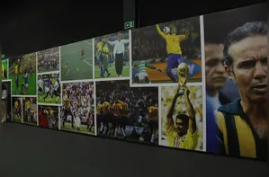 Mostra traz artigos inéditos da CBF e estátua de Pelé