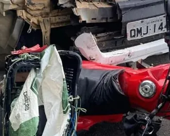 Agricultor morre após colisão entre moto e caminhonete na BR-316, em Cacimbinhas