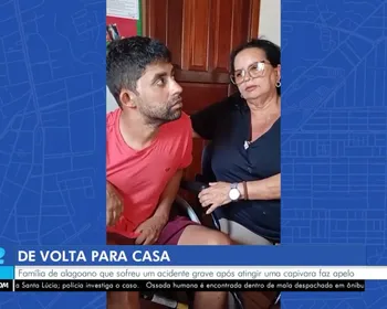 Após atingir capivara em rodovia de Roraima, alagoano passa 40 dias internado e aguarda volta para casa