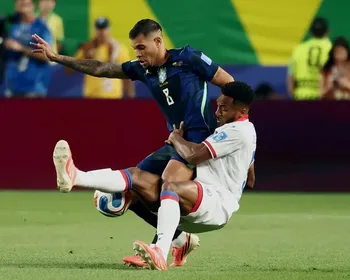 Bola rolando para o primeiro tempo de Brasil e Haiti: 2 a 0; acompanhe ao vivo!