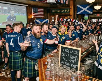 Copa do Mundo: escoceses acabam com a cerveja de bares de Boston