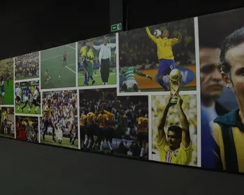 Mostra traz artigos inéditos da CBF e estátua de Pelé