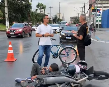 Av. Gustavo Paiva registra 1º acidente após mudança no trânsito