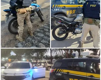 PRF recupera três veículos adulterados e prende suspeitos por receptação no interior de AL