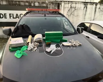 Suspeito de tráfico é preso com drogas e balanças de precisão no Clima Bom