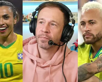 Tiago Leifert se revolta com acusações de machismo por falas sobre Neymar e Marta