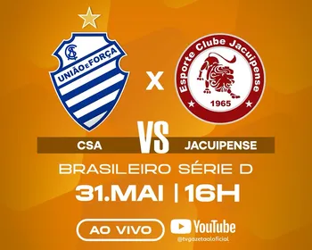 TV Gazeta e Metrópoles transmitem CSA x Jacuipense, pela Série D; saiba onde assistir