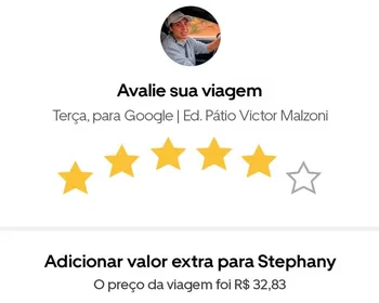 Uber libera avaliação de 6 estrelas em referência à busca do Brasil pelo hexa