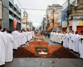 Veja como foi a procissão de Corpus Christi no Centro de Maceió