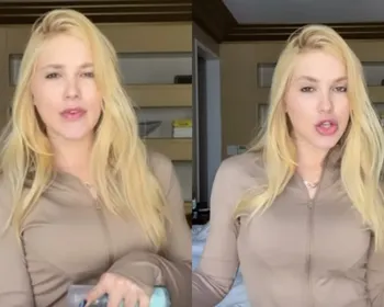 Virginia canta sobre flores após ganhar buquê de Vini Jr.