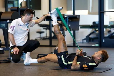 
				Brasil x Egito: Rayan e Léo Pereira são testados por Ancelotti; veja fotos e vídeo
			
			