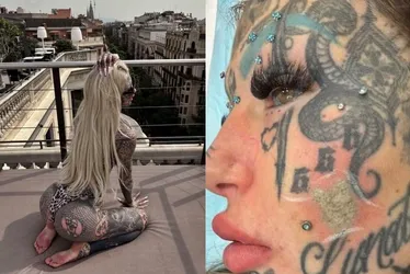 
				Mulher com 95% do corpo tatuado virá ao Brasil para nova modificação
			
			