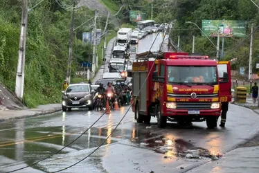 
				Policial penal cochila ao volante, perde controle de carro e derruba poste na Avenida Leste-Oeste
			
			