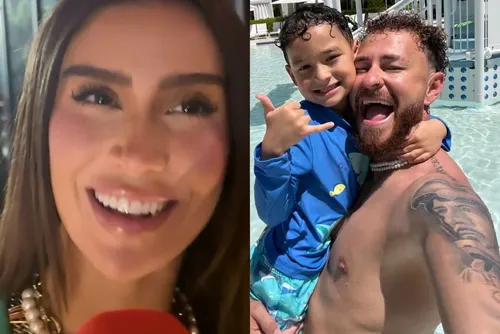 
				Bianca Andrade curte Copa com o filho e Fred, e exalta o ex: “É minha família”
			
			