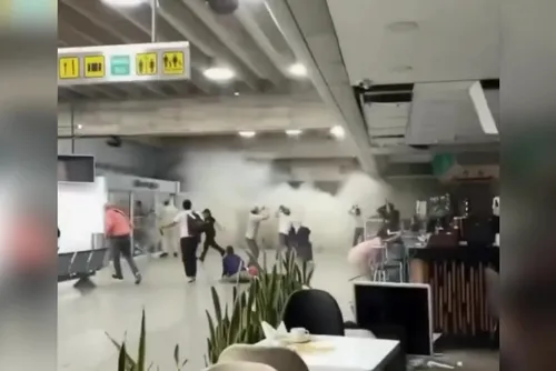 
				Vídeo mostra momento em que terremoto atinge aeroporto de Caracas
			
			