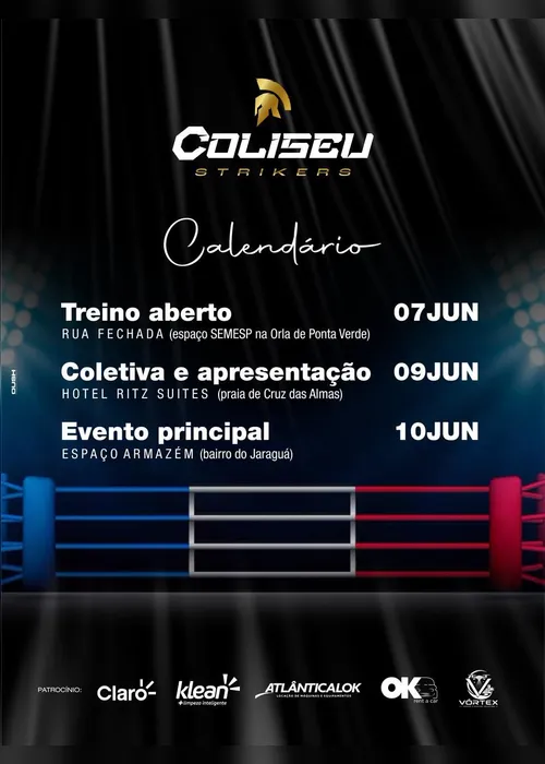 
				Coliseu Strikers promete elevar nível dos esportes em AL com semana inédita de eventos
			
			