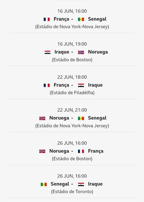 
				Copa do Mundo 2026: confira a tabela de jogos, horário e datas
			
			