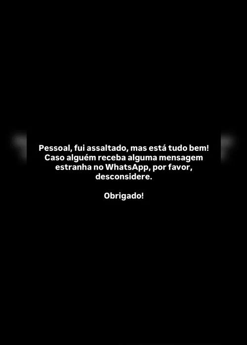 
				Ed Gama é assaltado e alerta seguidores após perder acesso ao WhatsApp; vídeo
			
			