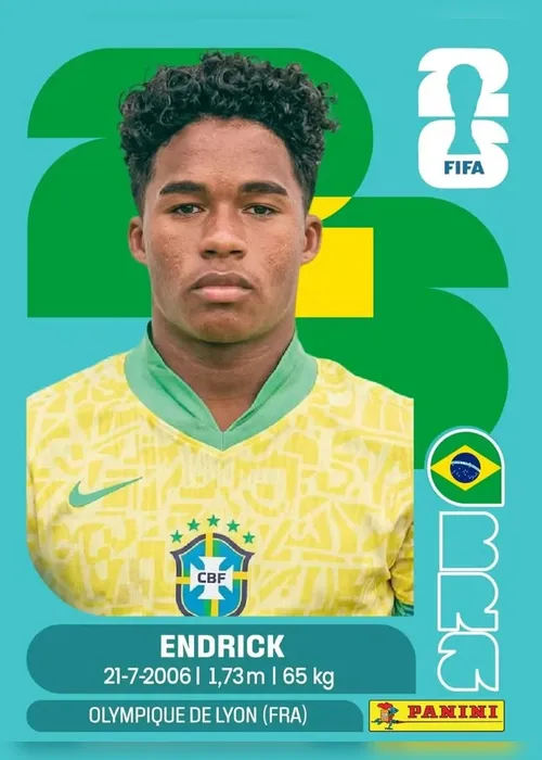 
				Fotos: com Endrick e Neymar, veja figurinhas atualizadas do álbum da Copa
			
			
