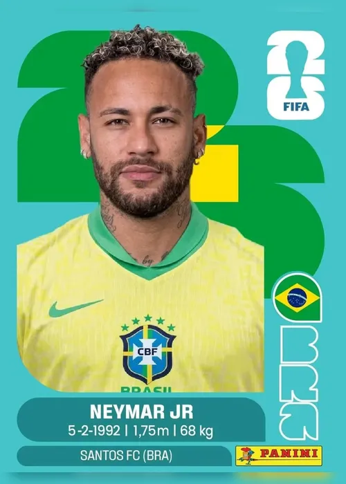 
				Fotos: com Endrick e Neymar, veja figurinhas atualizadas do álbum da Copa
			
			