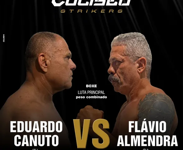Eduardo Canuto e Flávio Almendra fazem luta principal do Coliseu Strikers