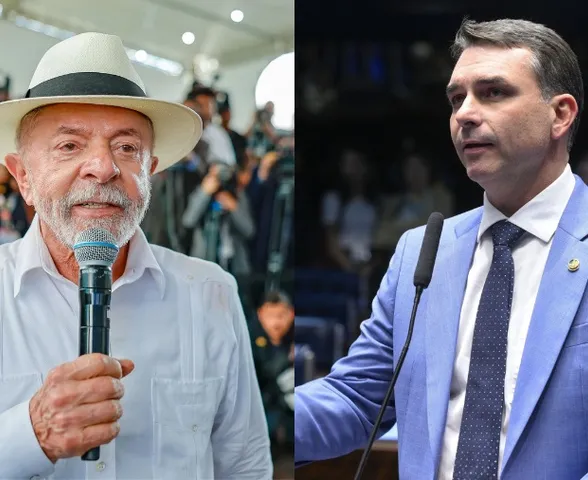 No 2° turno, pesquisa mostra Lula com 49% e Flávio com 43%