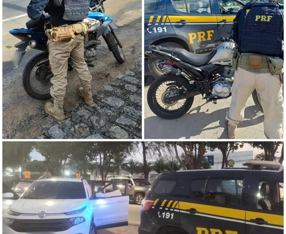 PRF recupera três veículos adulterados e prende suspeitos por receptação no interior de AL