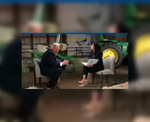 Vídeo: Trump abandona entrevista após ser questionado sobre provas de fraude eleitoral