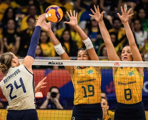 VNL: Brasil vence Itália e quebra sequência de 39 jogos invictos da equipe