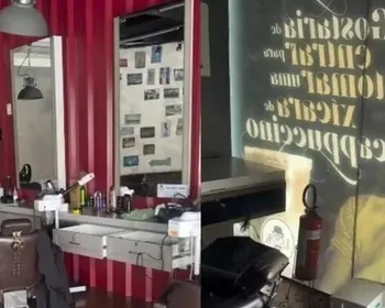 Barbearia é arrombada e criminosos causam prejuízo de R$ 40 mil em Maceió