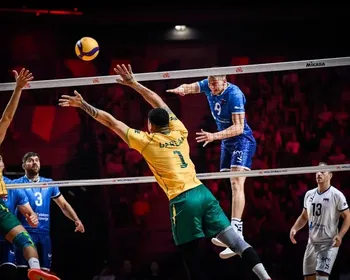 Eslovênia domina, e Brasil perde a terceira seguida na VNL