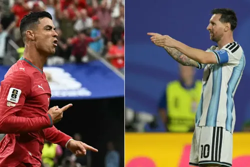 
				Cristiano Ronaldo e Messi travam corrida pelo milésimo gol
			
			