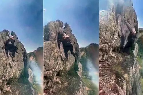 
				Homem morre ao cair de pedra enquanto tentava tirar foto em trilha no RJ
			
			