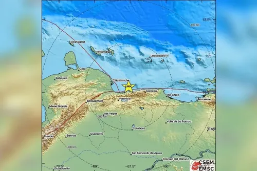 
				Novo terremoto de magnitude 4,9 é sentido na Venezuela
			
			